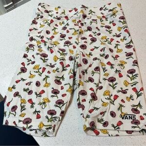 Vans Floral Print Shorts - ladies size xs